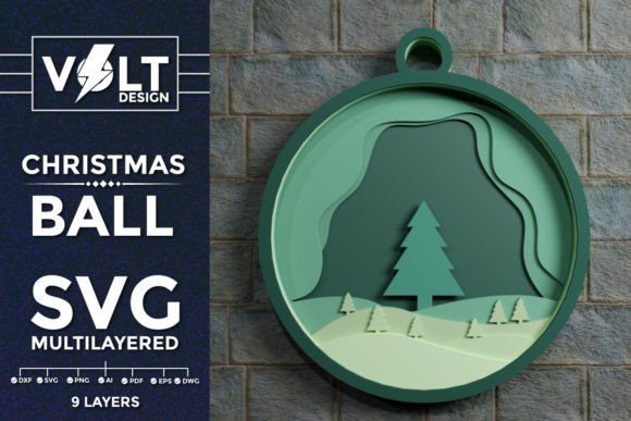 3D SVG Christmas Background in Ball Multilayer: A Designer’s Review for Brand Marketing