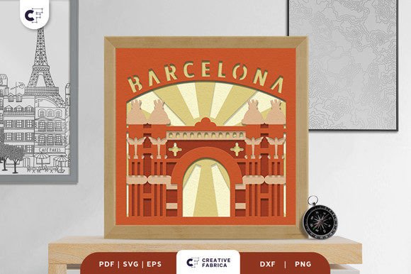 Arco De Triunfo 3D Shadow Box SVG: A Country-Inspired Design for Modern Branding