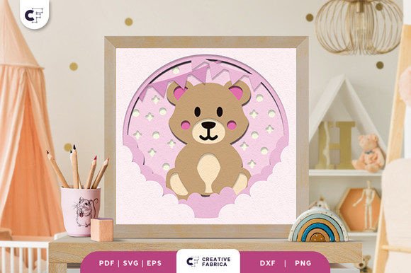 Baby Bear 3D SVG: Cozy Charm for Crafters & Etsy Sellers