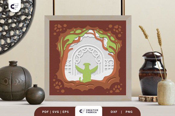 Dog in the Heaven Gate 3D SVG for Pets