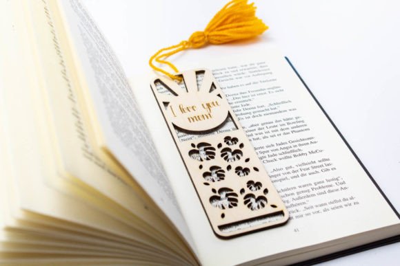 I Love You Mom Bookmark 3D SVG for Mother's Day Projects