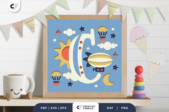 Letters C Baby Boy Alphabet 3D Papercut Review