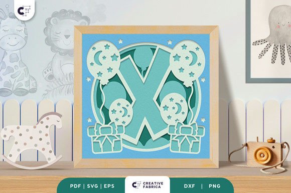 Letters X Baby Boy 3D SVG: Branding Review