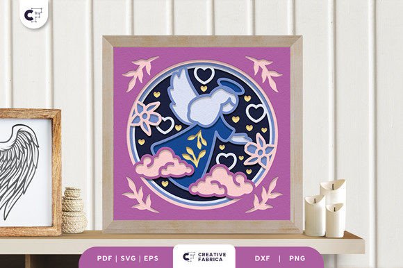 Remembrance Angel 3D SVG: A Heavenly Visual for Emotional Branding