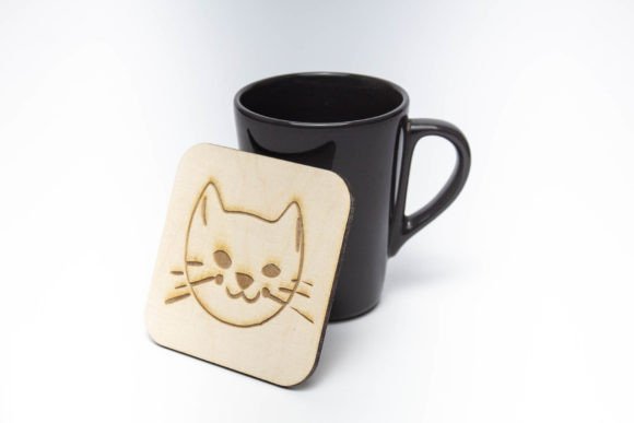 Snowshoe Cartoon Cat Coaster, Engraved: A Designer’s Real-World Review